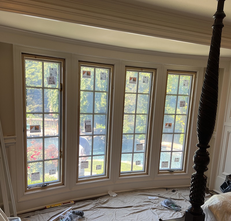 Installed level plumb and square